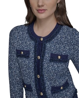 Ruffle Trim Cardigan