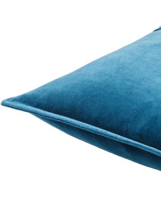 Cotton Velvet Lumbar Pillow