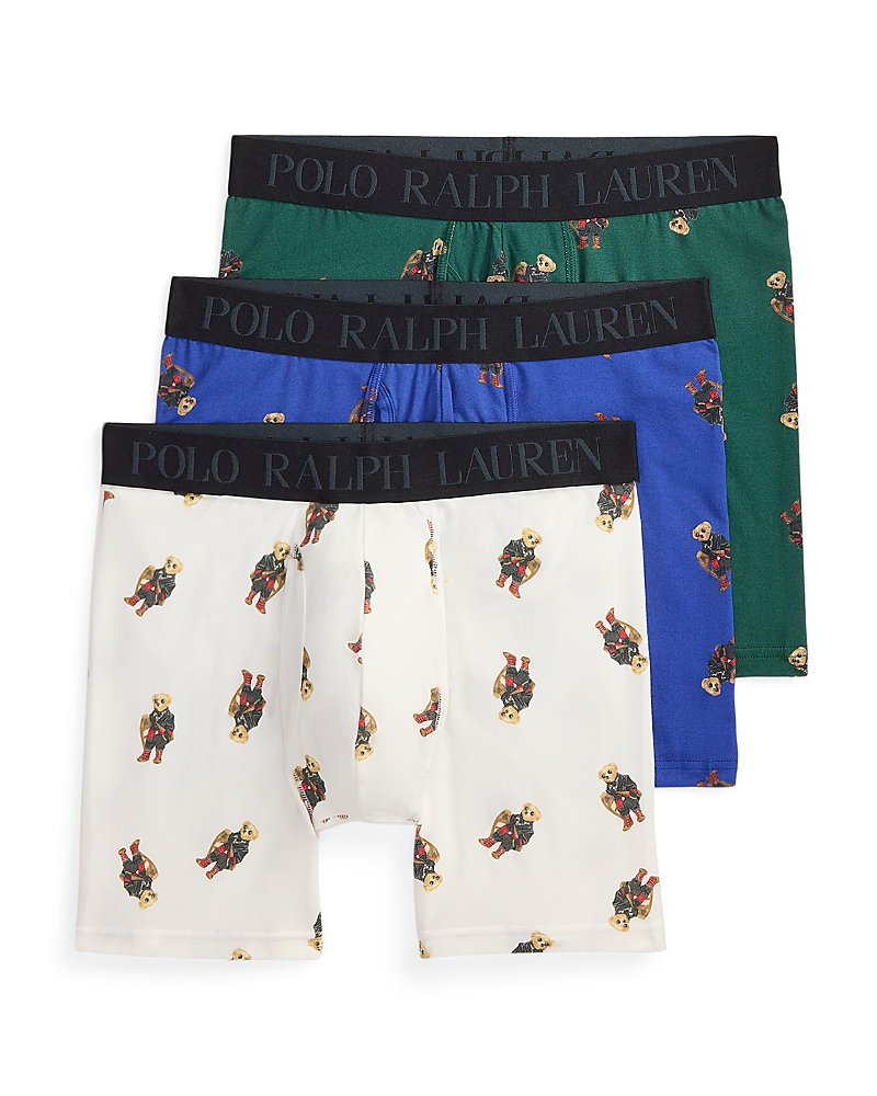 Polo Ralph Lauren Patterned Logo Boxer Briefs Gift Set, 3 Pack