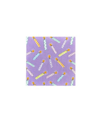  It's A Birthday Candle Print Petite Paper Napkins, Set of 16