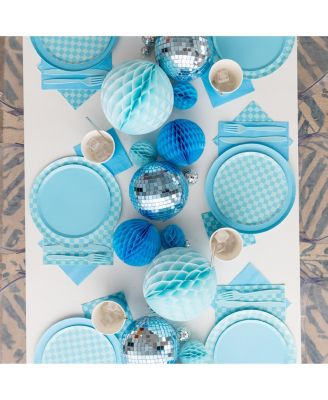  Checkered Paper Cocktail Napkins, Set of 20