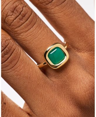Statement Ring Clara Ring Green Onyx