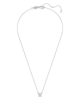 Eternity Certified Lab Grown Diamond Solitaire Pendant Necklace, 15.87-17.87"