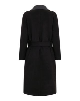 Lafleur Wool Blend Long Wrap Coat