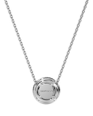 Eternity Certified Lab Grown Diamond Halo Pendant Necklace, 16.12-18.12&amp;quot; 