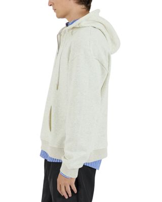 Quarter Zip Fleece Hooded Sweatshirt