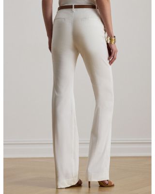 Stretch Cotton Chino Flare Pants
