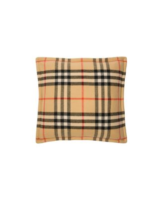 Check Wool Cashmere Cushion