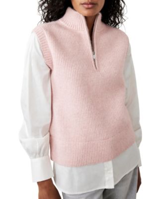 Women's Cotton Blend Layered Tank Top Sweater