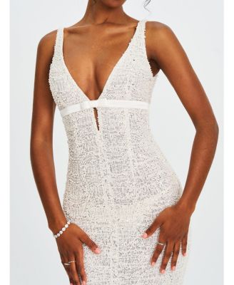  Adelaide Beaded Sequin Net Bodycon Gown