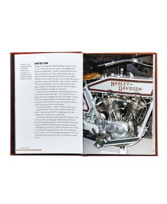 The Story of Harley Davidson Leather Bound Book