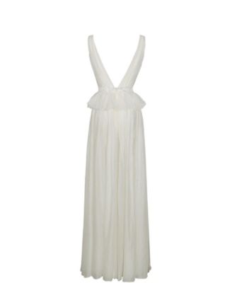  Calleigh Flare Beaded Belt Maxi Gown