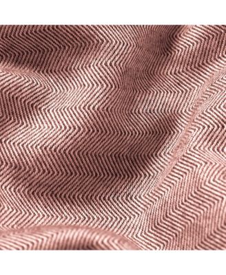 Herringbone Brushed Cotton Pillowcase Pair, King