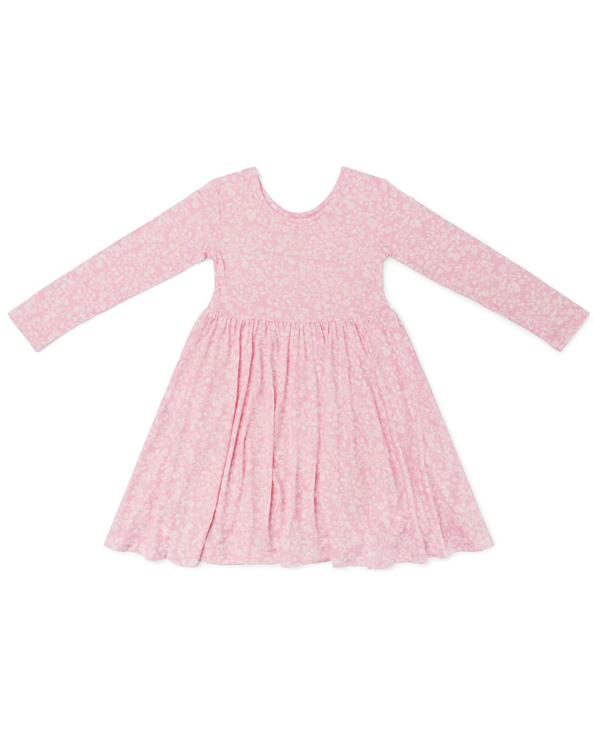 Motette Girls' Petite Fleur Bamboo Twirl Dress - Little Kid