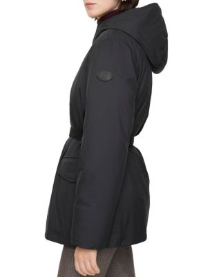 Short Hooded Nylon Coat