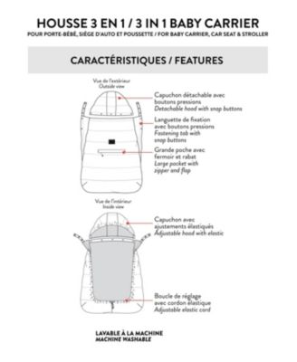 Unisex 3-In-1 Multifunction Cover for Car Seat, Stroller and Carrier - Baby