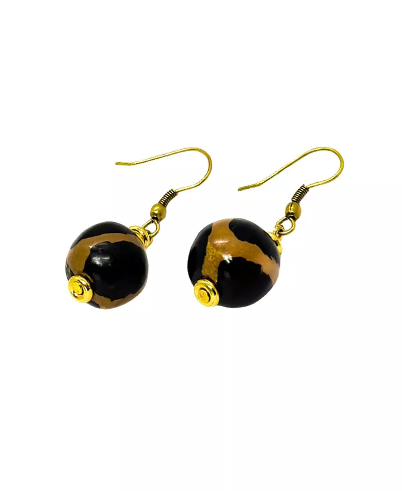 Kazuri Sahara Sand Earrings