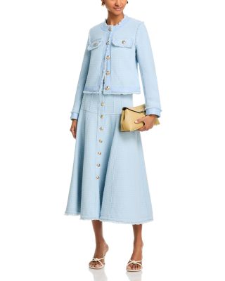 Birdseye Tweed Skirt