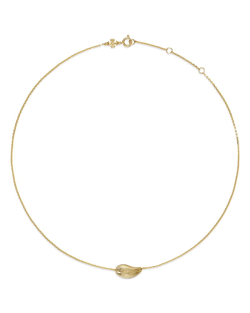 Tory Burch Wave Pendant Necklace, 15