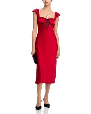 Lace Through Midi Dress - Exclusive