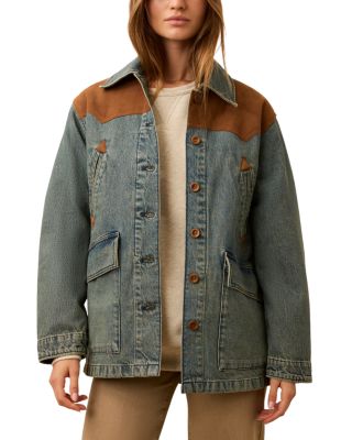 Ridge Back Denim Suede Jacket