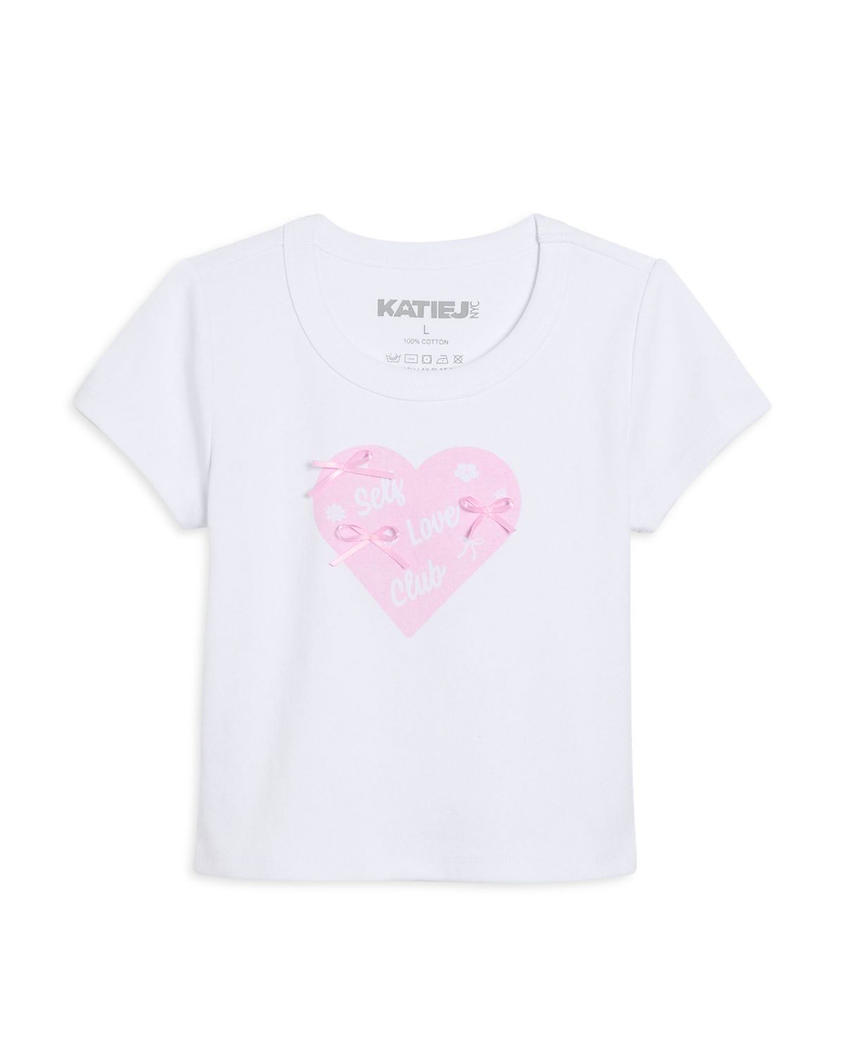 KatieJnyc Girls' Tween Self Love Club Graphic Tee - Big Kid