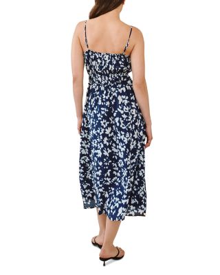 Elastic Waist Midi Dress