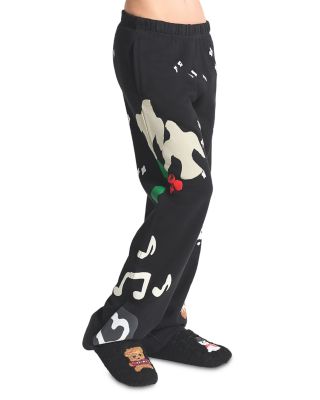 Snow Print Fleece Pants