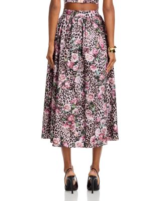 Seina Front Placket Midi Skirt