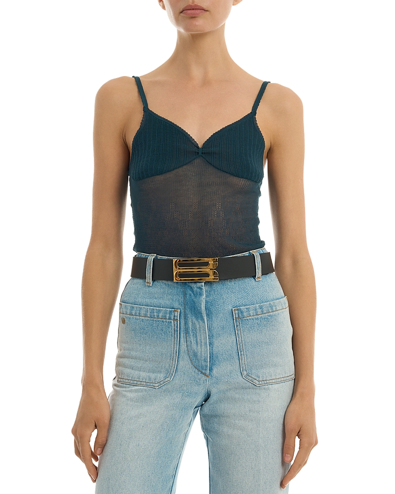 Victoria Beckham Jumbo Frame Leather Belt