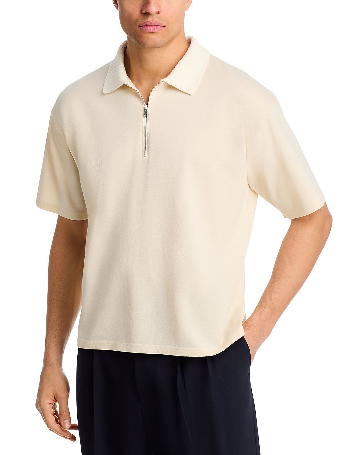 Frame Zip Polo Shirt
