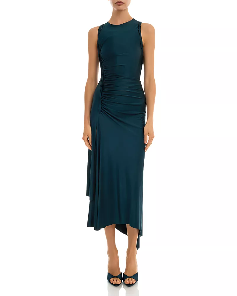 Victoria Beckham Sleeveless Twist Midi Dress