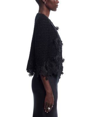 Heritage Floral Lace Appliqu&eacute; Knit Jacket