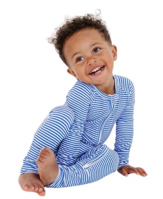  Boys' Cobalt Stripe Bamboo Sleeper - Baby