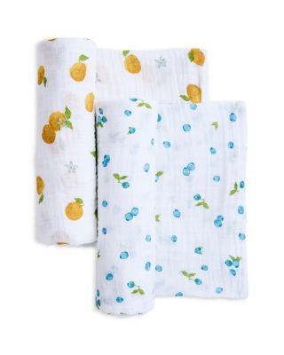 Unisex Cotton Muslin Swaddle Blankets, 2 Pack