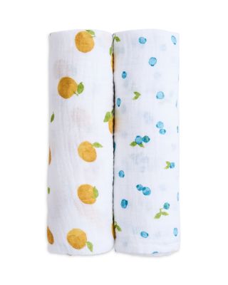 Unisex Cotton Muslin Swaddle Blankets, 2 Pack