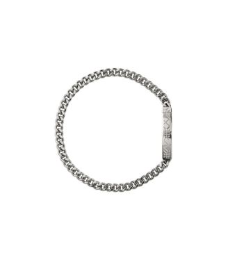 Engraved Check Chain Bracelet