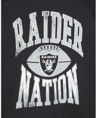 Unisex NFL Las Vegas Raiders Hot Route Raglan Fleece - Little Kid, Big Kid
