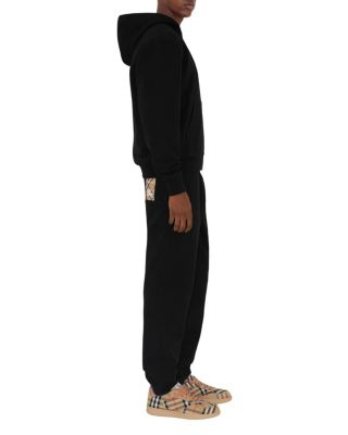 Check Label Cotton Jogging Pants