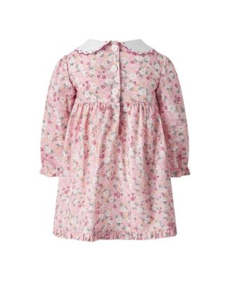 Girls' Floral Scalloped Collar Dress & Bloomers - Baby