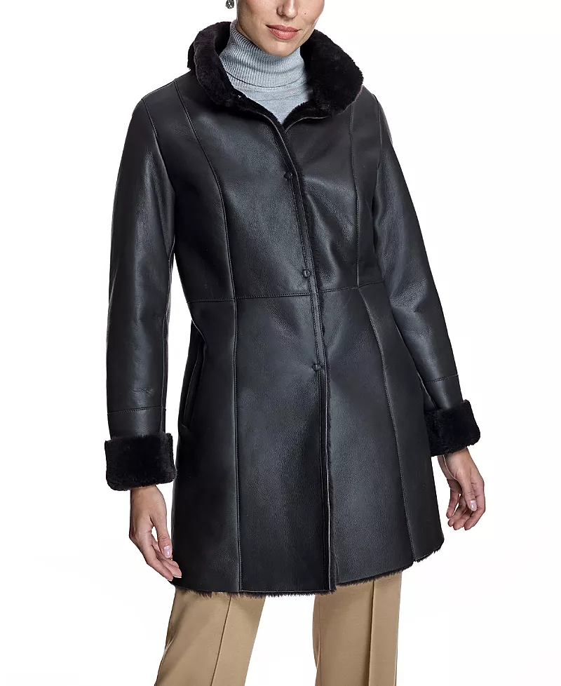 Maximilian Nappa Shearling Coat