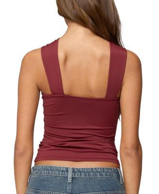 Cielle Wide Strap Gathered Top