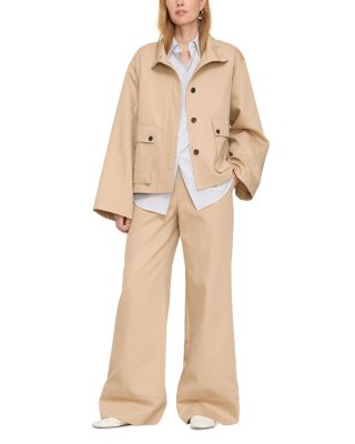 Fitted Cinched Waist Linen Shirt 