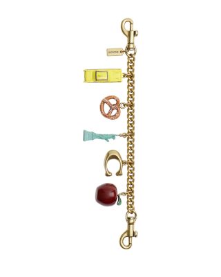 New York Motif Chain Bag Charm