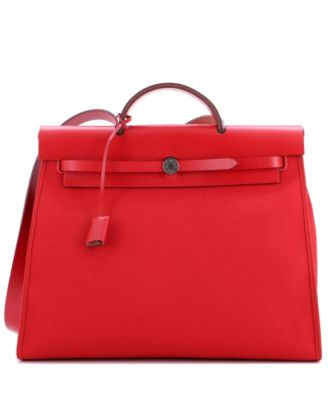 39 Herbag Zip Leather and Toile