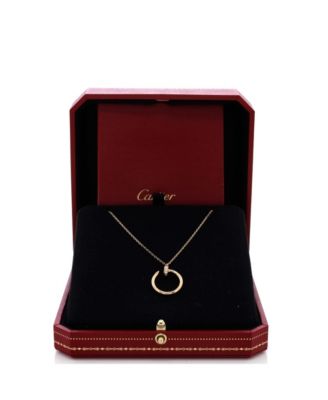  Juste un Clou Pendant Necklace 18K Gold with Diamonds, 16.5 - 18"