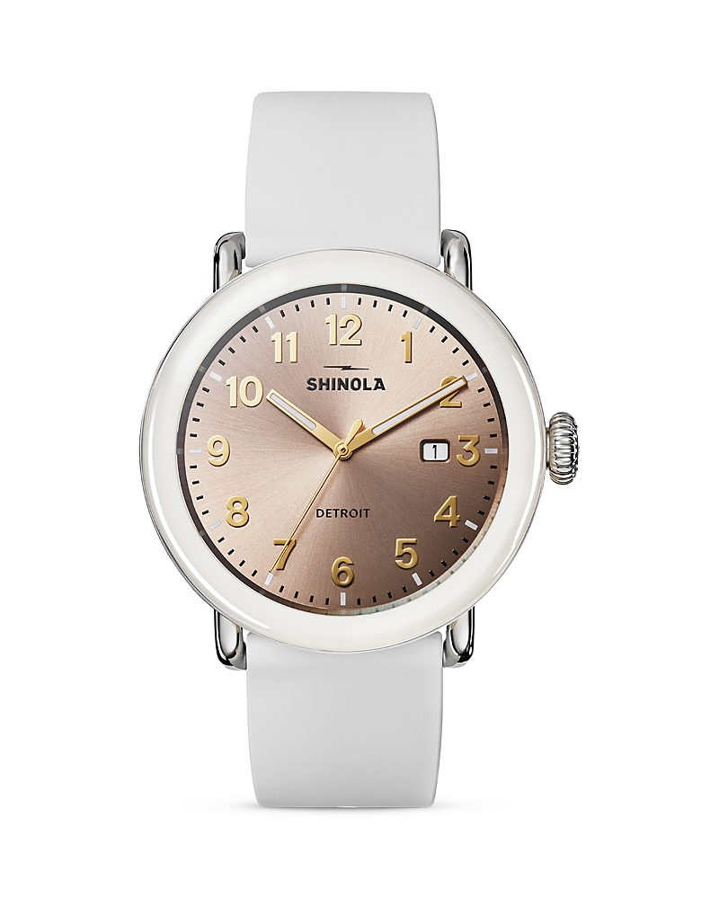 Shinola Runwell Detrola 3HD Rubber Strap Watch, 41mm