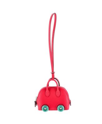 Bolide on Wheels Bag Charm Leather