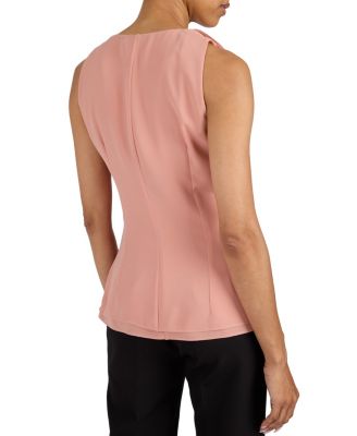 Tyra Sleeveless Top with Asymmetric Ruffles