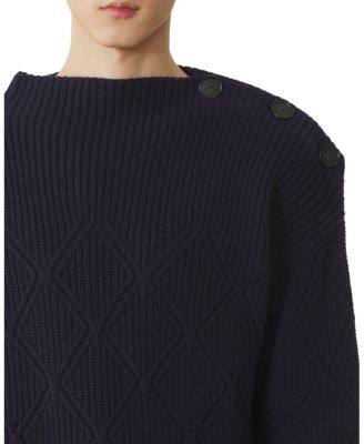  Wool Sweater with Diamond Detail